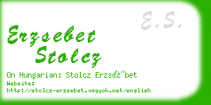 erzsebet stolcz business card